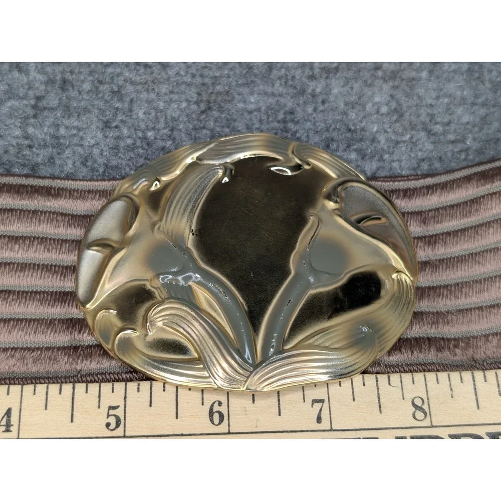 Gold Calla Lily Belt Buckle 24